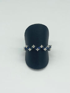 Zig Zag Sapphire Ring