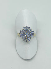 Load image into Gallery viewer, Tanzanite Cluster Ring