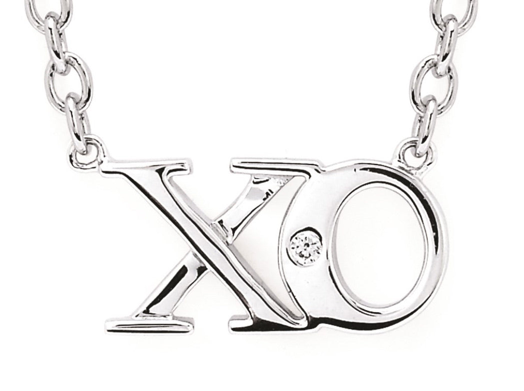 Sterling Silver XO Necklace