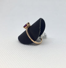 Load image into Gallery viewer, Rhodolite Garnet &amp; Diamond Fashion Ring