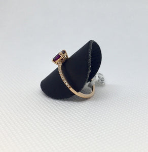 Rhodolite Garnet & Diamond Fashion Ring