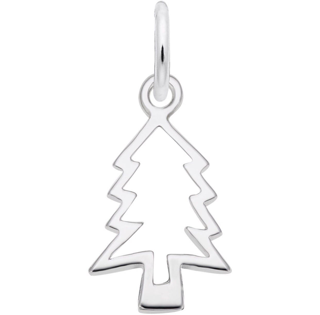 Christmas Tree Cut-out Charm