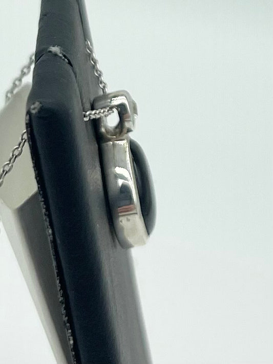 Onyx & CZ Pendant