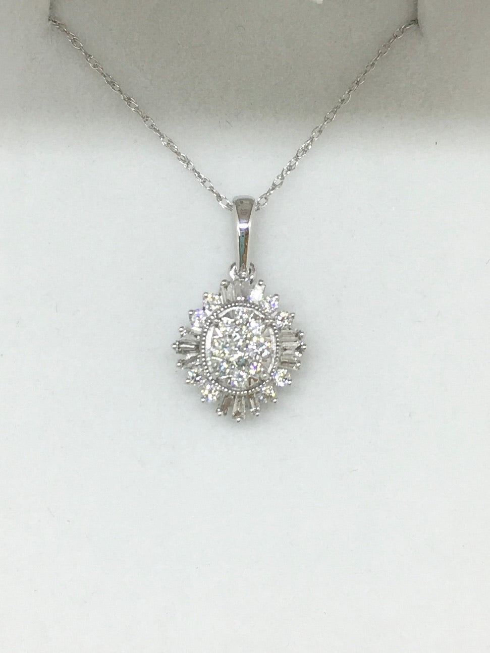 Diamond Cluster Necklace
