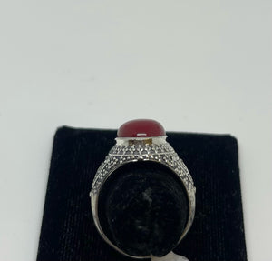 UniSex Red Coral Ring