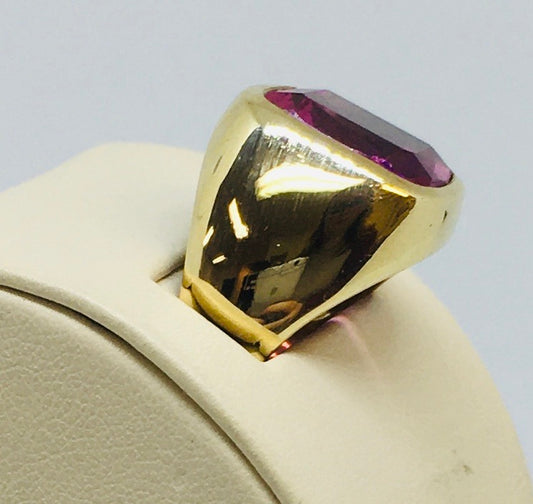 Synthetic Purple Stone Ring
