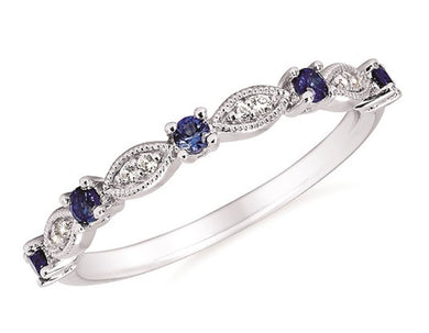 Diamond and Gemstone Stackable Ring