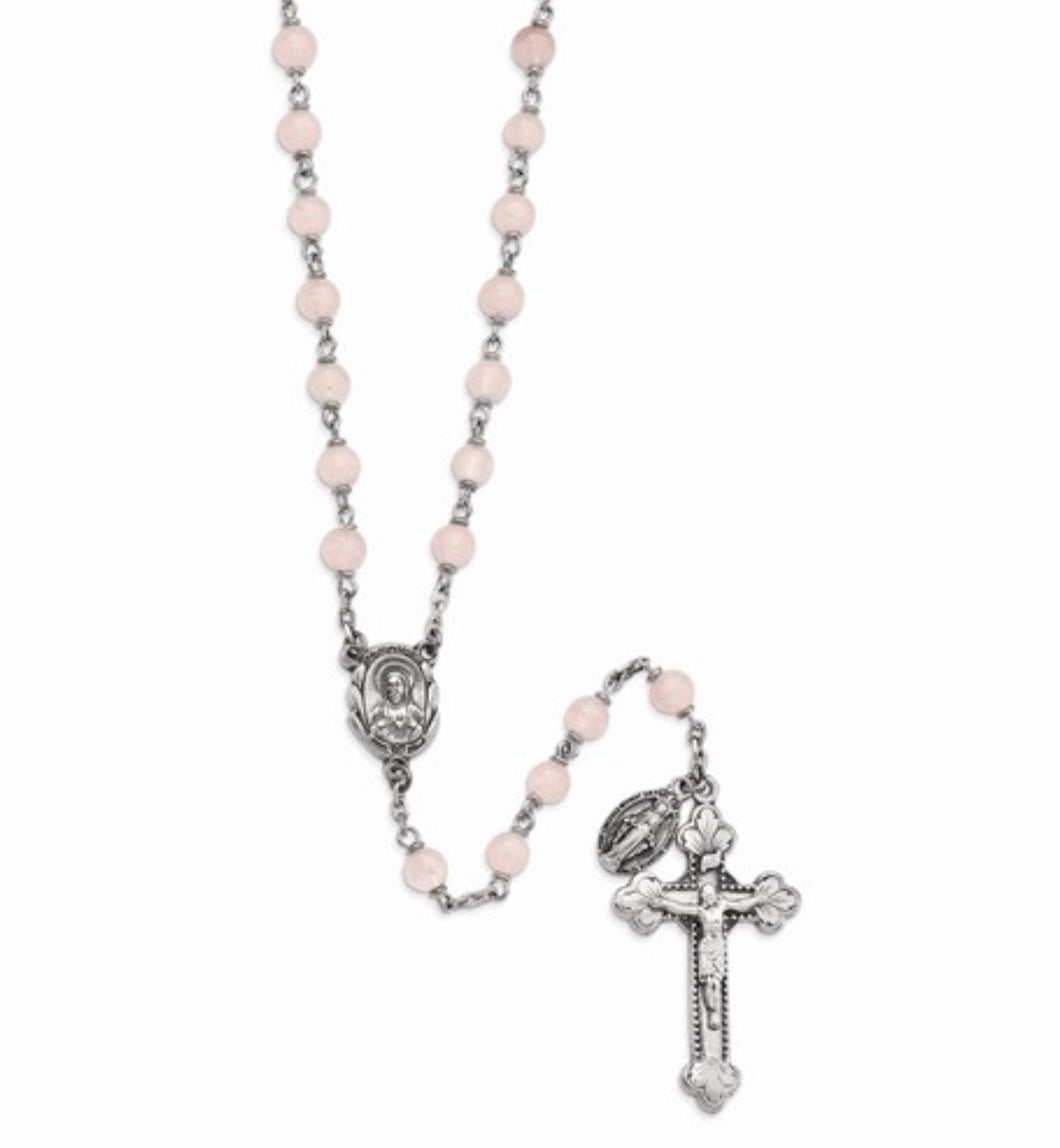 Peace & Forgiveness Rose Quartz Rosary