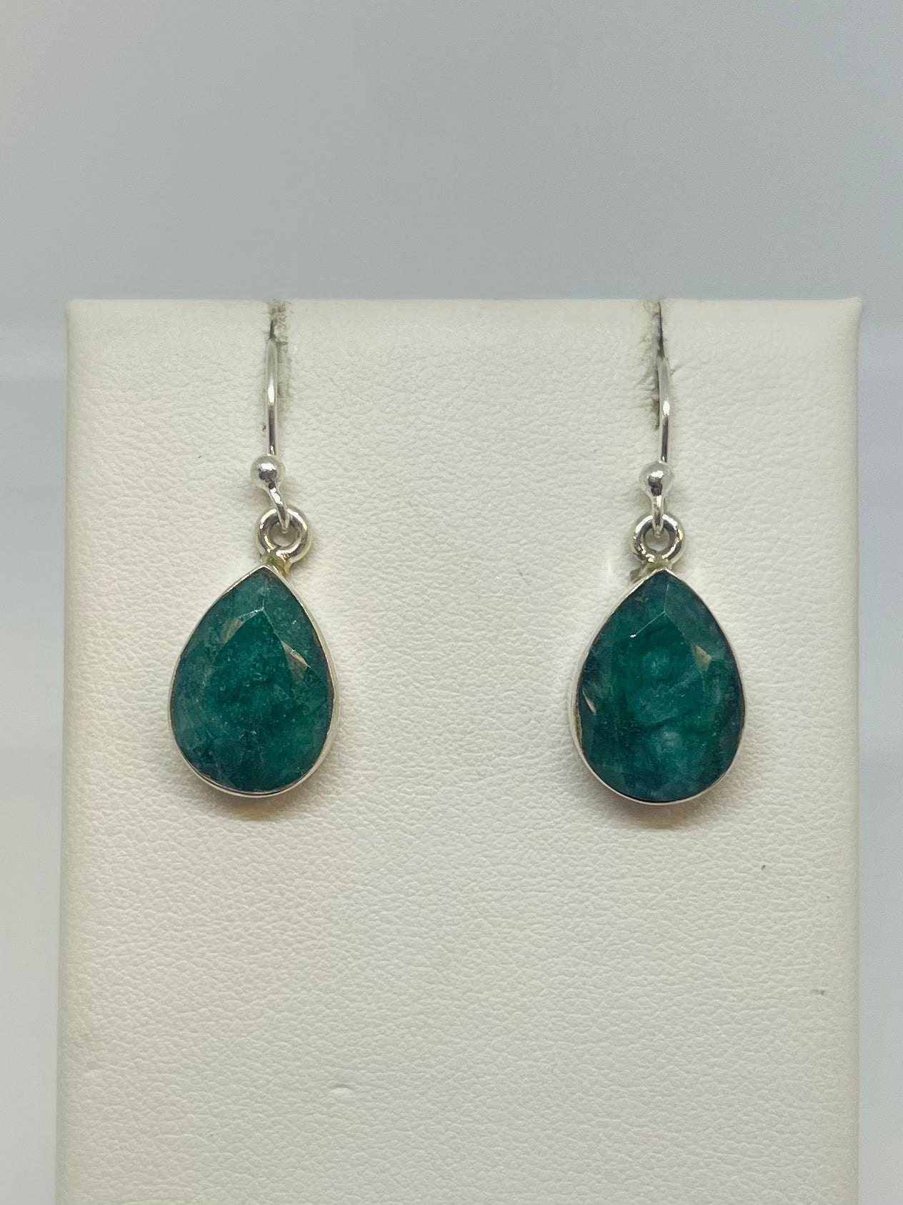 Emerald Pear Earrings