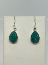 Load image into Gallery viewer, Emerald Pear Earrings
