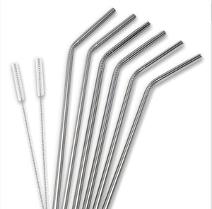 Stainless Steel Straw - Set Of Six