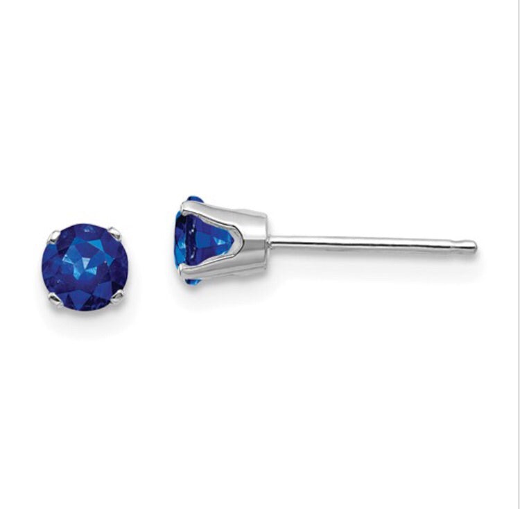 4mm Genuine Birthstone Earrings