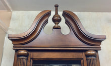 Load image into Gallery viewer, Key-Wind Wooden Bulova Wall Clock