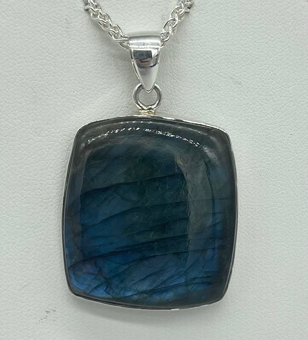 Square Labradorite Pendant