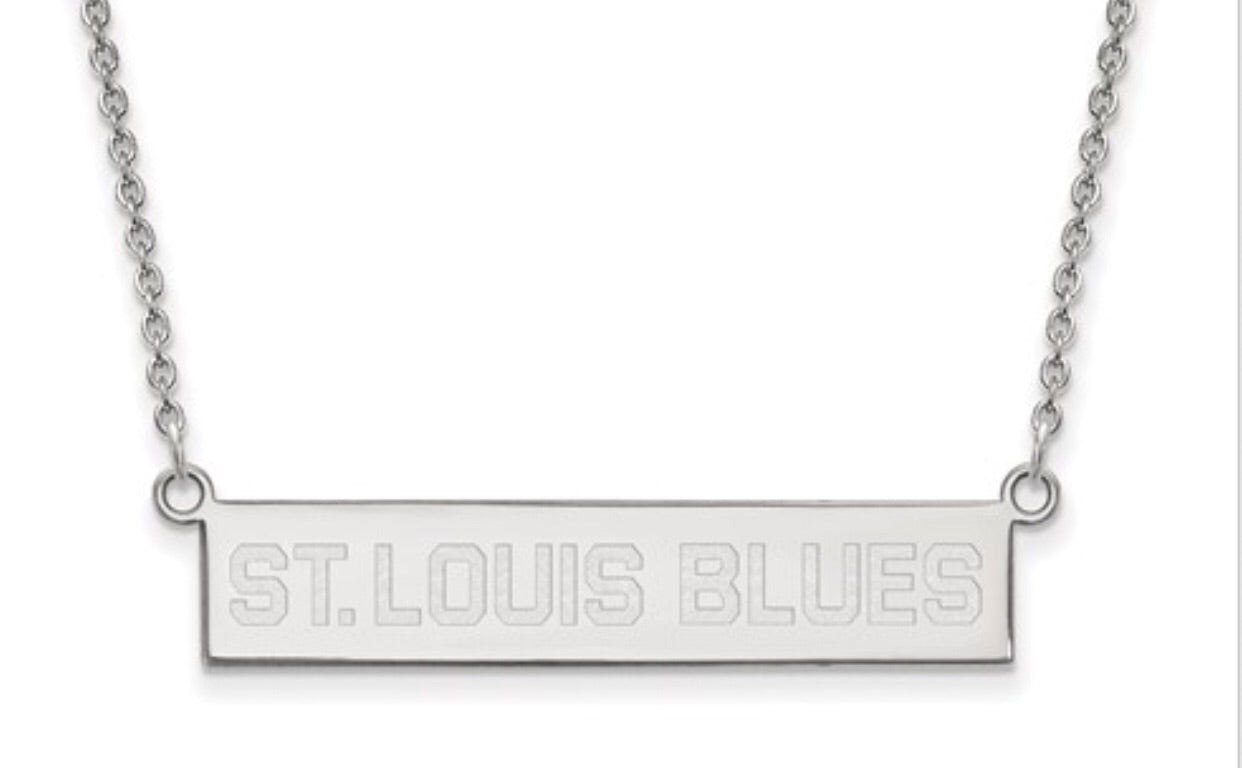 St. Louis Blues Bar Necklace