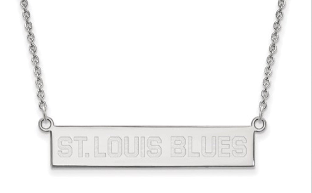 St. Louis Blues Bar Necklace