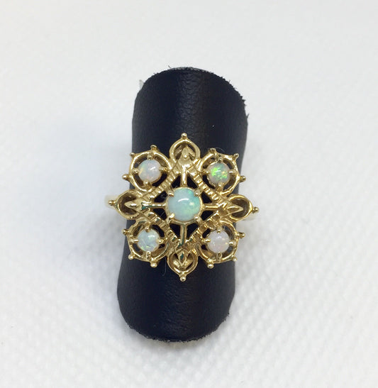 Vintage Opal Fashion Ring