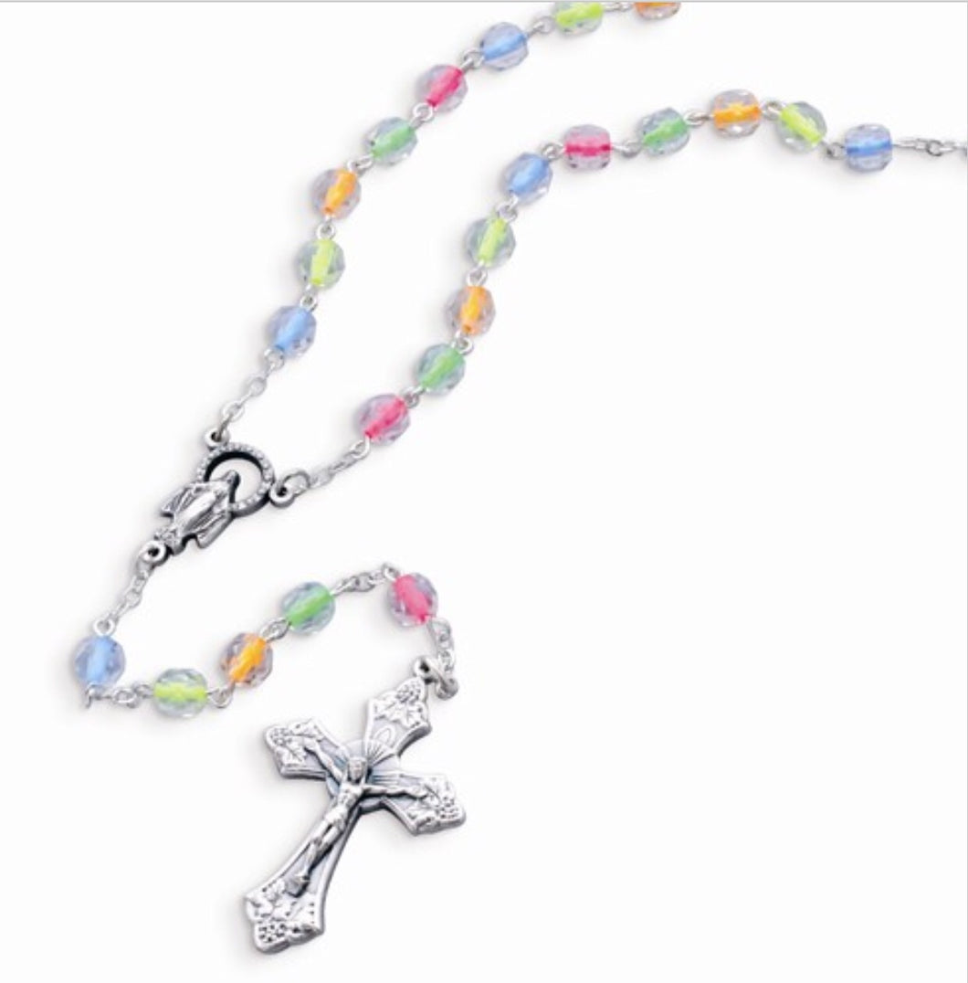 Children’s Neon Colored Bead Rosary
