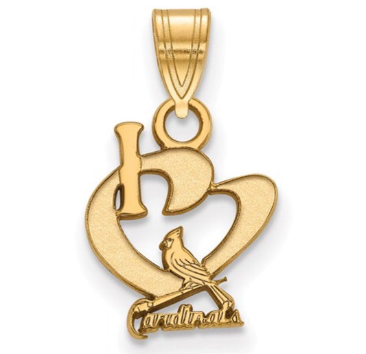 St. Louis Cardinals Heart Pendant