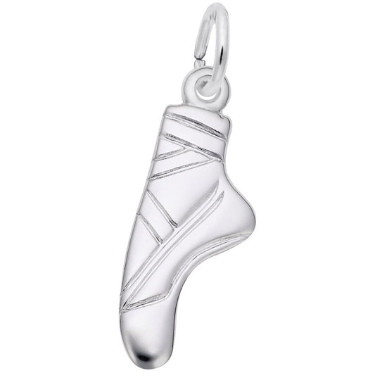 Flat Ballet Pointe Shoe Charm
