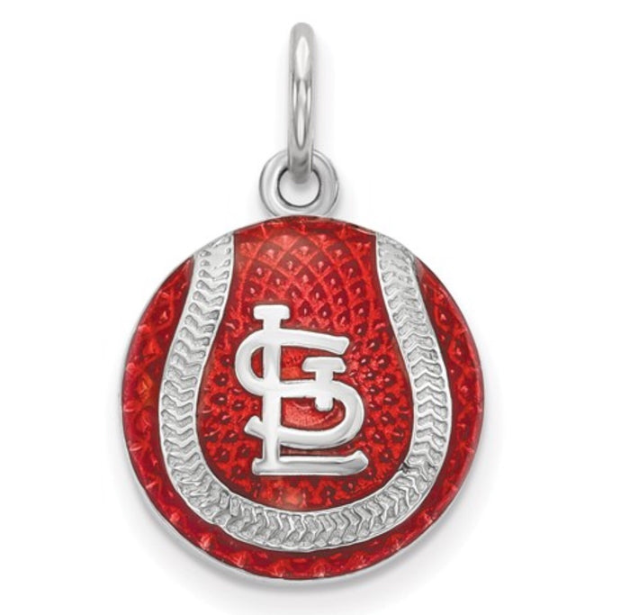 St. Louis Cardinals Sterling Silver & Enamel Pendant