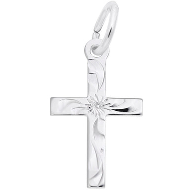Small Flared Cross Charm
