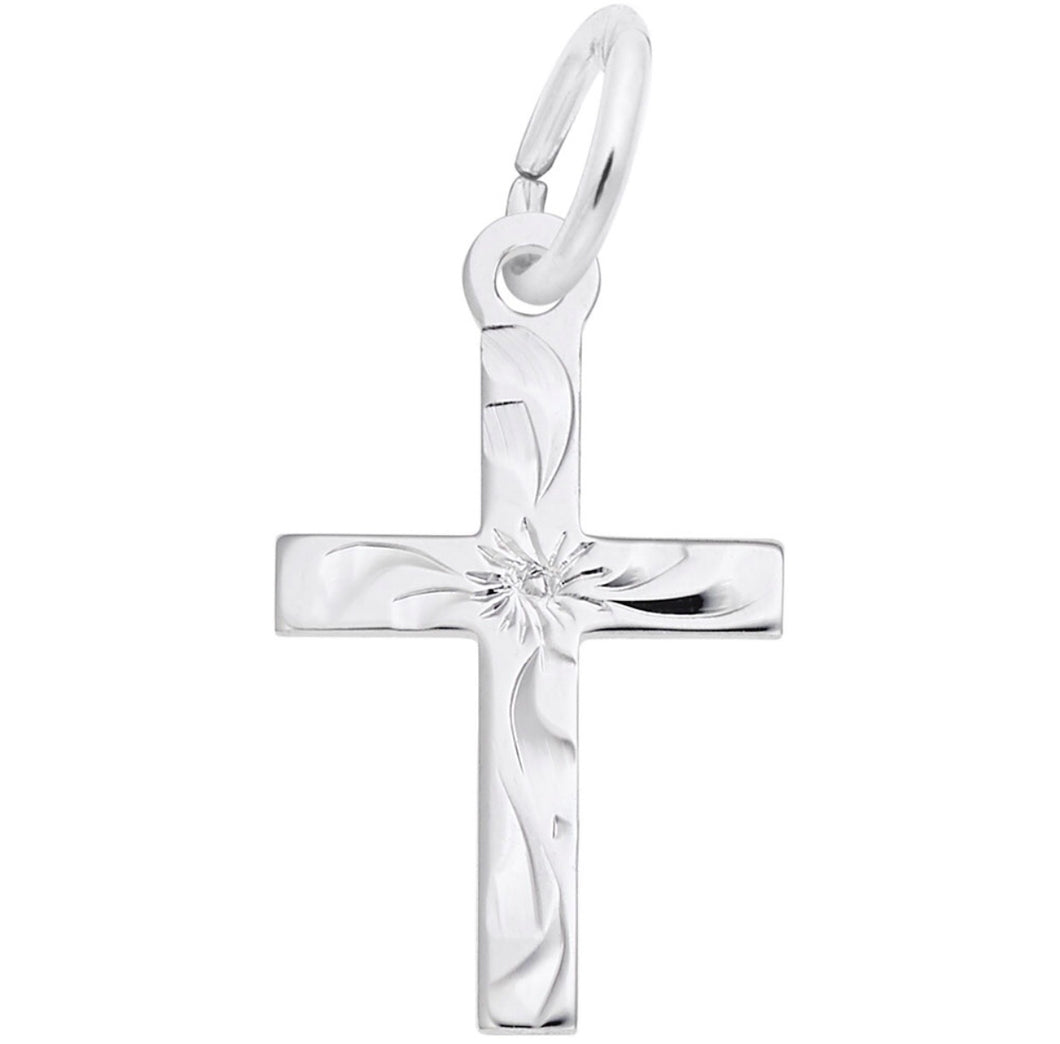 Small Flared Cross Charm
