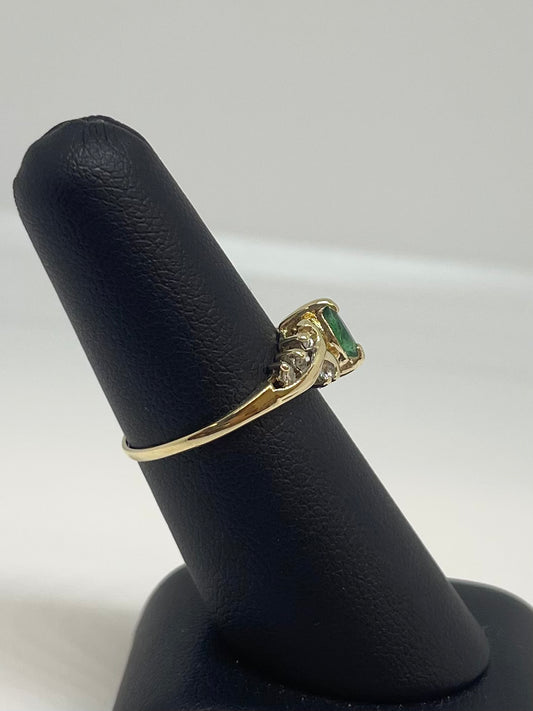 Emerald & Diamond Ring