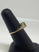 Load image into Gallery viewer, Emerald &amp; Diamond Ring