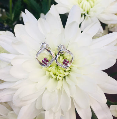 Diamond & Ruby Earrings