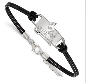 St. Louis Cardinals Leather Bracelet