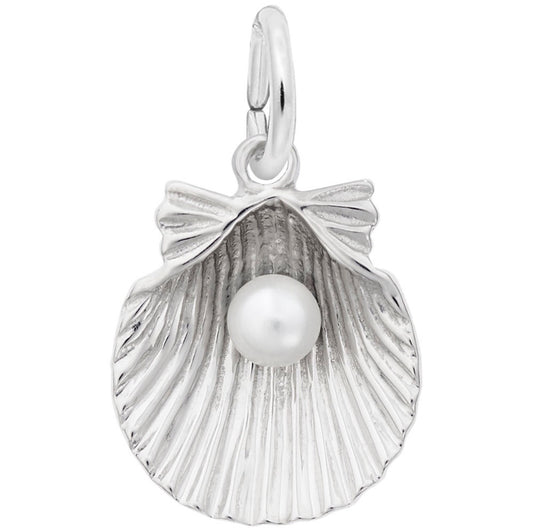 Clamshell with Pearl Charm