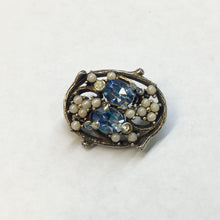 Load image into Gallery viewer, Costume Blue Rhinestone Scatter Pin
