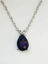 Load image into Gallery viewer, Pear Amethyst Necklace