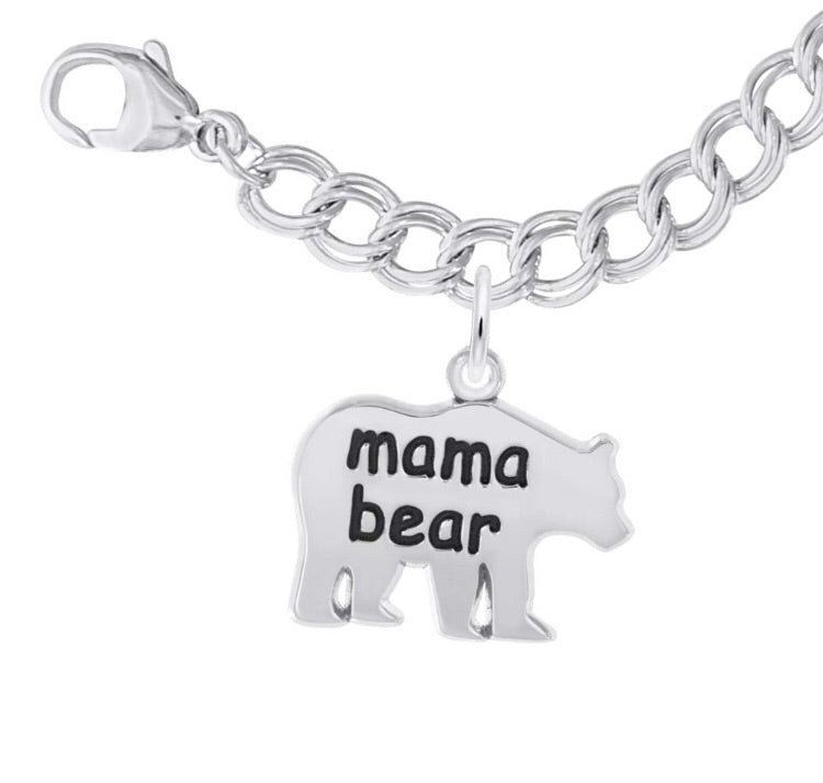 Mama Bear Charm & Bracelet Set