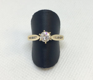 Diamond Cathedral Engagement Ring
