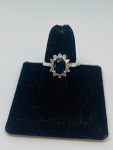Load image into Gallery viewer, Sapphire &amp; Diamond Ring