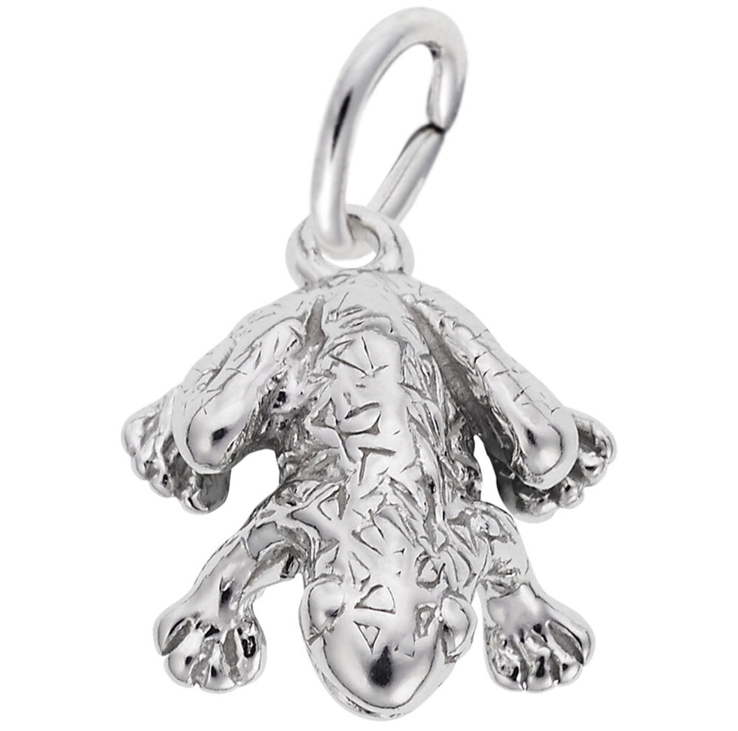 Sterling Silver 3D Frog Charm