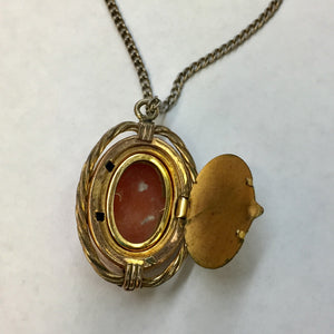 Vintage Cameo Pendant Locket