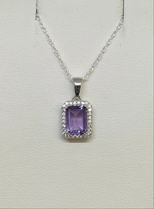 Halo Amethyst Necklaces