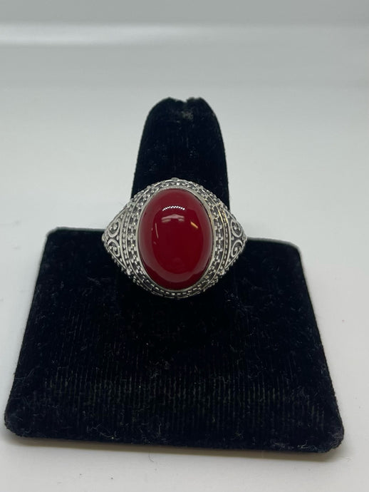 UniSex Red Coral Ring