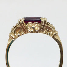 Load image into Gallery viewer, Emerald Cut Garnet Fashion Ring