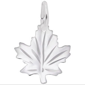 Sterling Silver Maple Leaf Charm