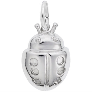 Sterling Silver 3D Ladybug Charm
