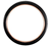 Load image into Gallery viewer, Men’s Black &amp; 18k Rose Tungsten Band