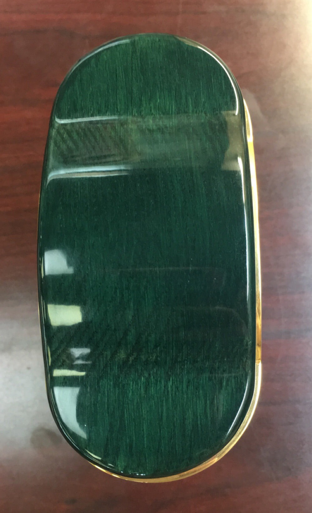 Small Wooden Bulova Desk Clock