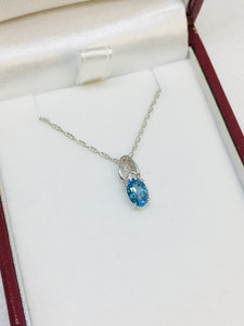 Blue Topaz Necklace