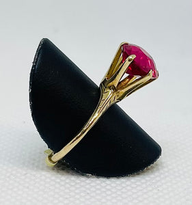 Synthetic Ruby Vintage Ring