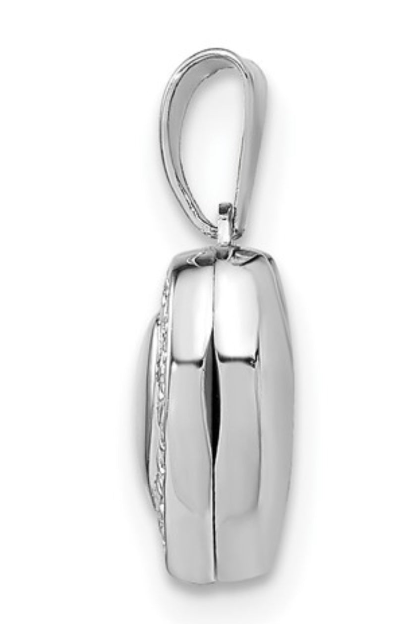 Small Heart Scroll Locket