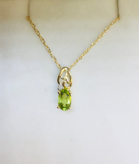 Green Peridot Necklace